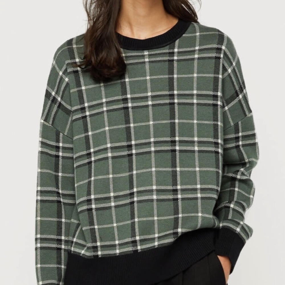 Oak + Fort Plaid Vintage Inspired Sweater